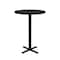 Correll Round Standing Height Cafe Bistro and Breakroom Pedestal Table, High Pressure Laminate Top BXB24R-07 - alternate 7